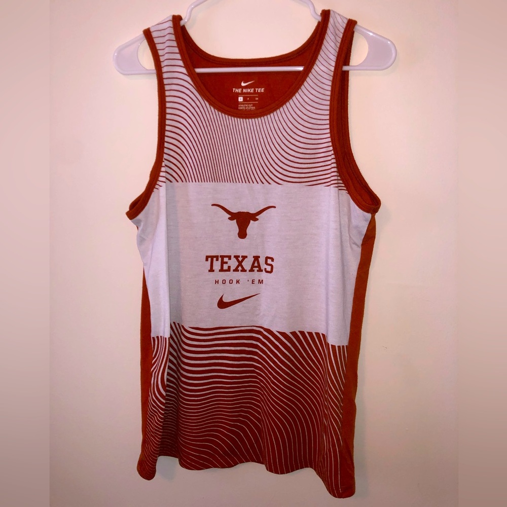 Nike Men’s Tank Top Small University of Texas Orange and White